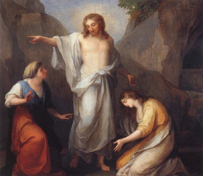 Angelika Kauffmann Der auferstandene Christus erscheint Martha und Magdalena Germany oil painting art